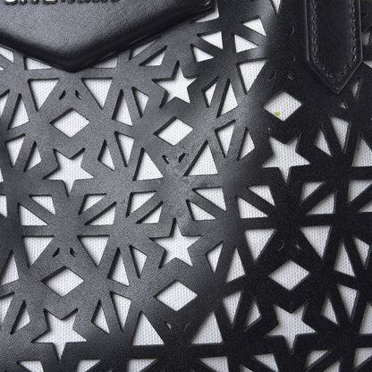 Givenchy Calfskin Lazer Cut Large Antigona Tote Black White 10 of 16