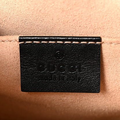 Gucci Calfskin Matelasse Small GG Marmont Chain Shoulder Bag Black 6 of 13