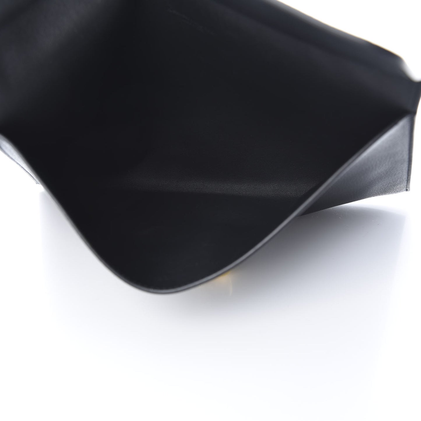 Calfskin Skull Envelope Clutch Black