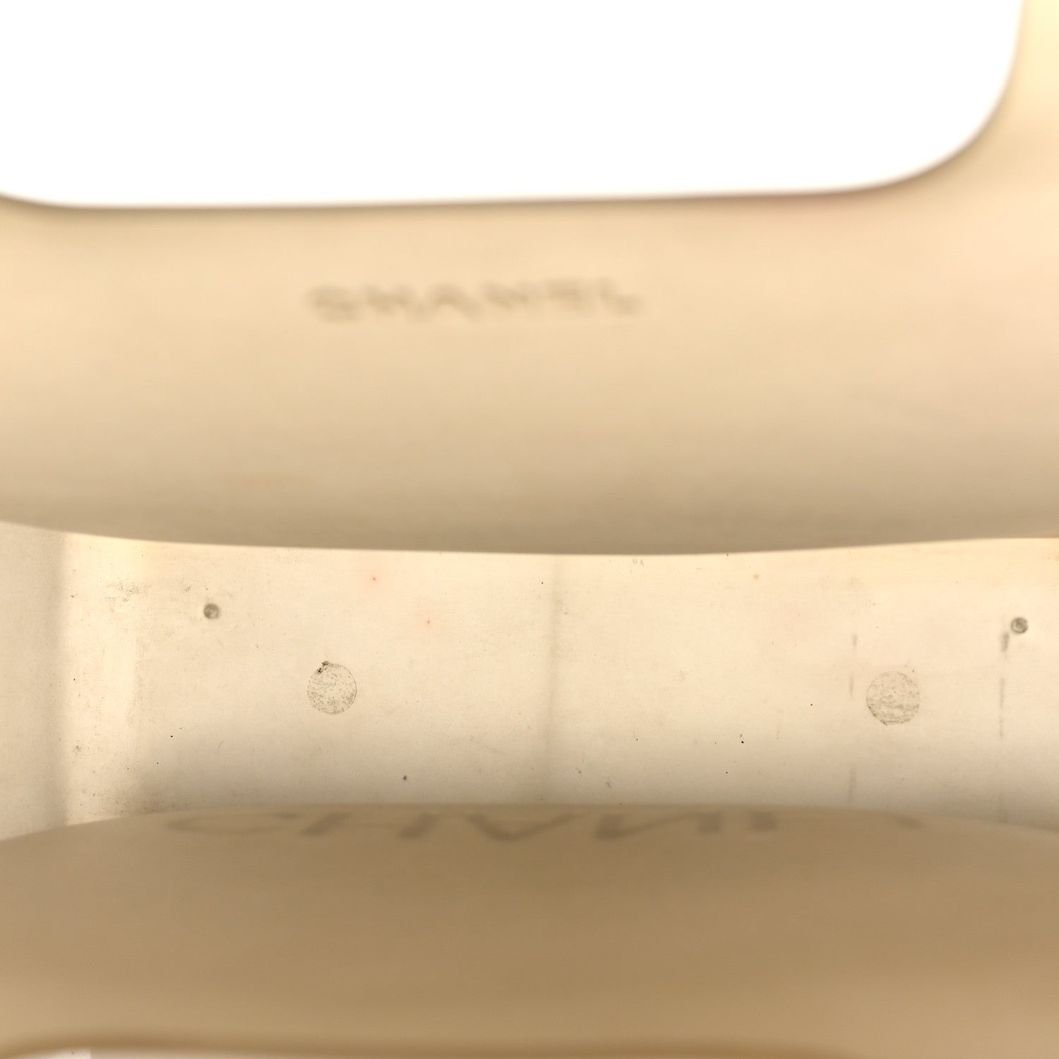 Chanel Jelly Rubber Tote Beige 4 of 7