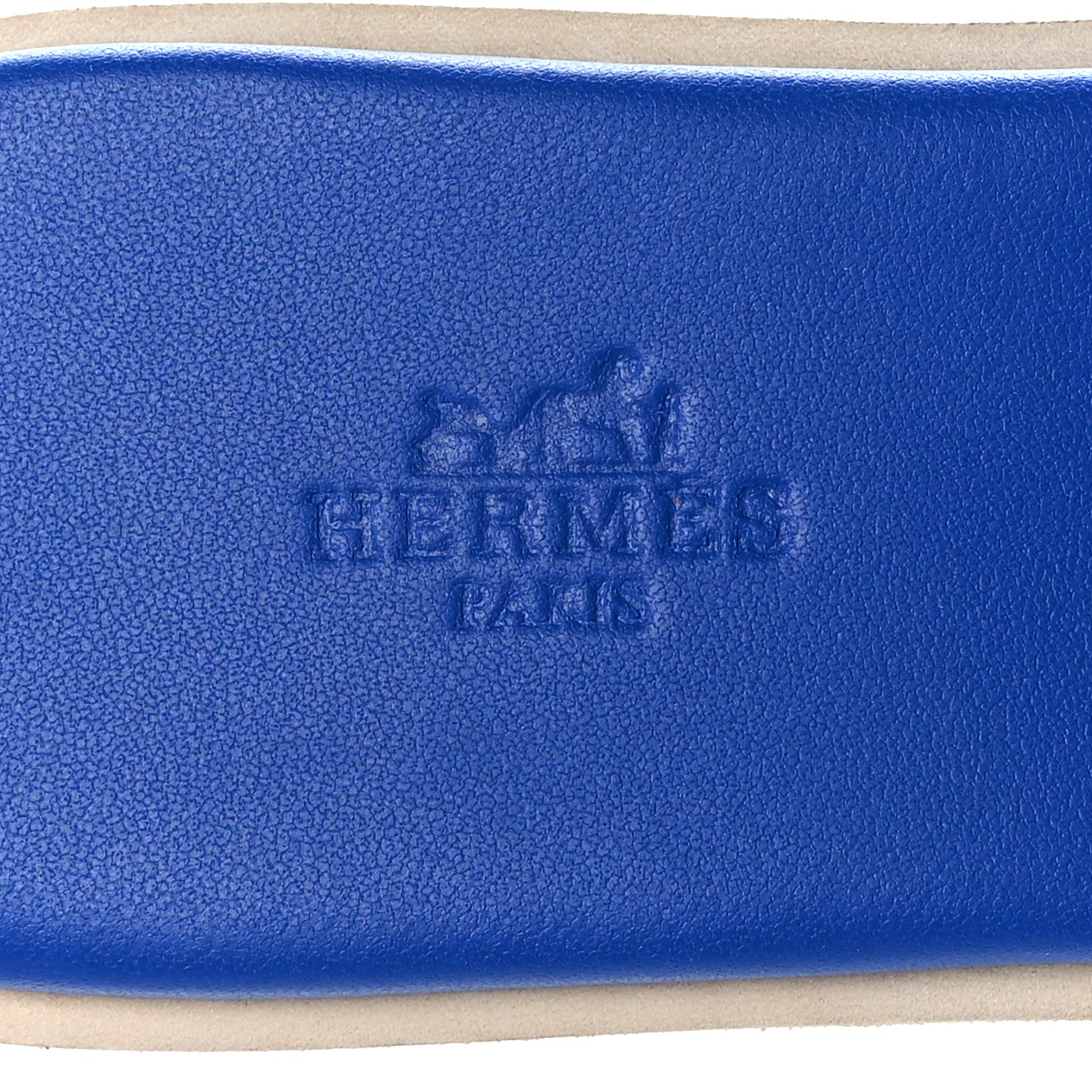 Hermes Suede Goatskin Cork Eze 30 Sandals 39 Bleu Ocean 7 of 9