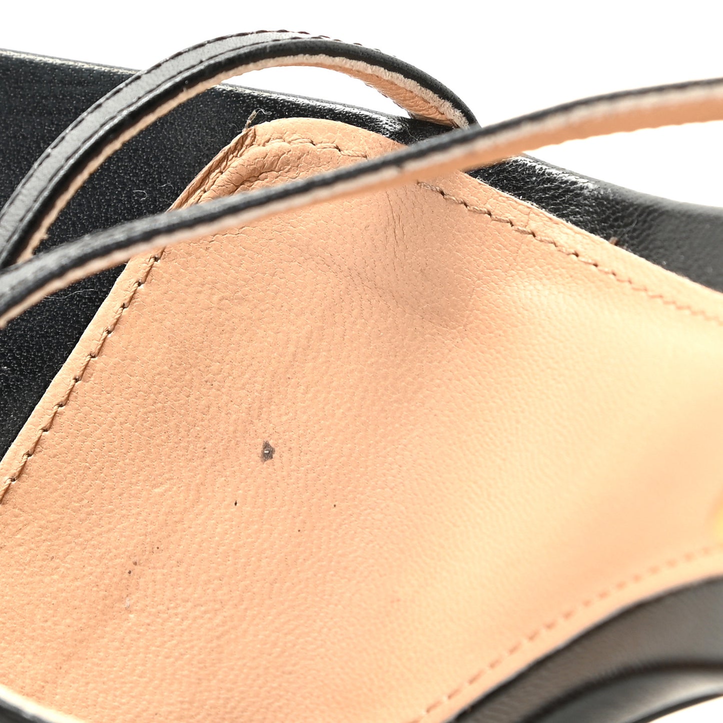 Lambskin Stretch Multi Strap 90mm Sandals 36.5 Black
