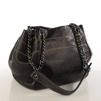 Chanel Lambskin Lax Accordion Shoulder Bag Black 3 of 7
