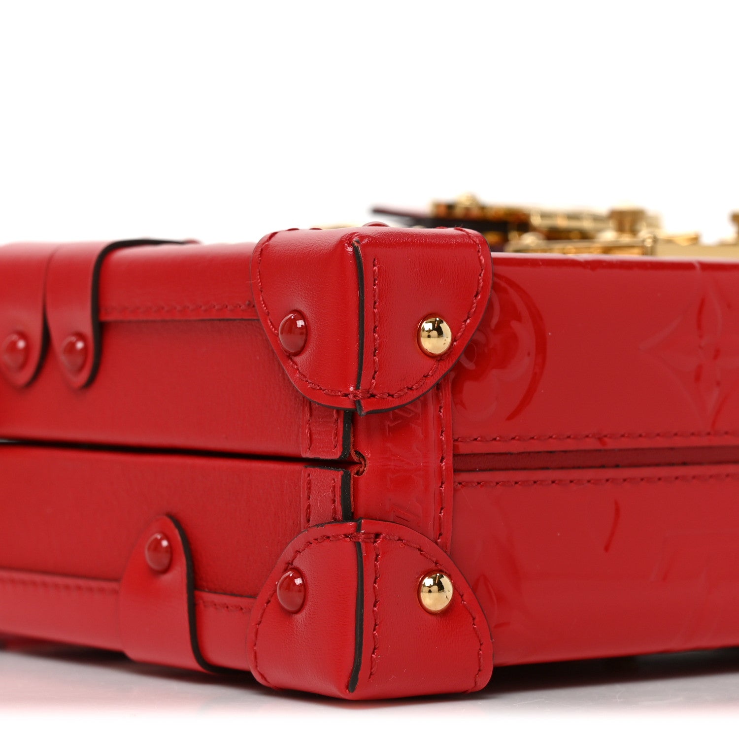Louis Vuitton Vernis Petite Malle Red 8 of 9