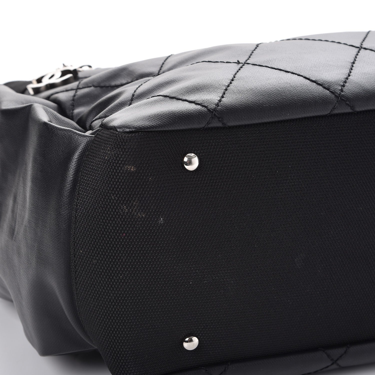 Chanel Coated Canvas Large Paris Biarritz Tote Black 11 of 15