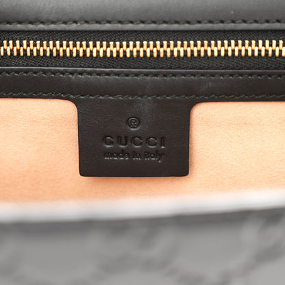Gucci Guccissima Medium Padlock Shoulder Bag Black 6 of 10