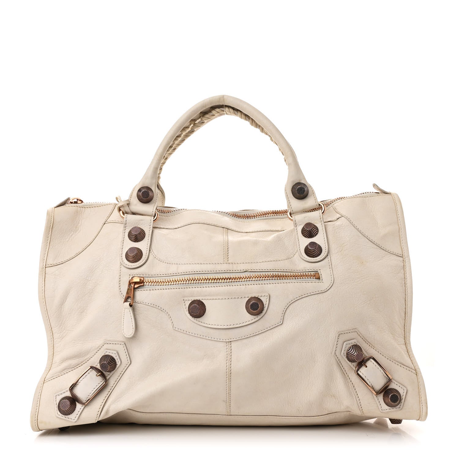 Balenciaga Agneau Giant 21 Rose Gold Hardware Work White Light 1 of 14
