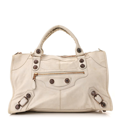 Balenciaga Agneau Giant 21 Rose Gold Hardware Work White Light 1 of 14