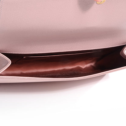 Saint Laurent Textured Leather ChYc Clutch Light Pink 5 of 7