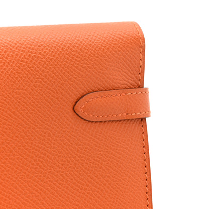 Hermes Epsom Kelly Longue Wallet Orange 13 of 14