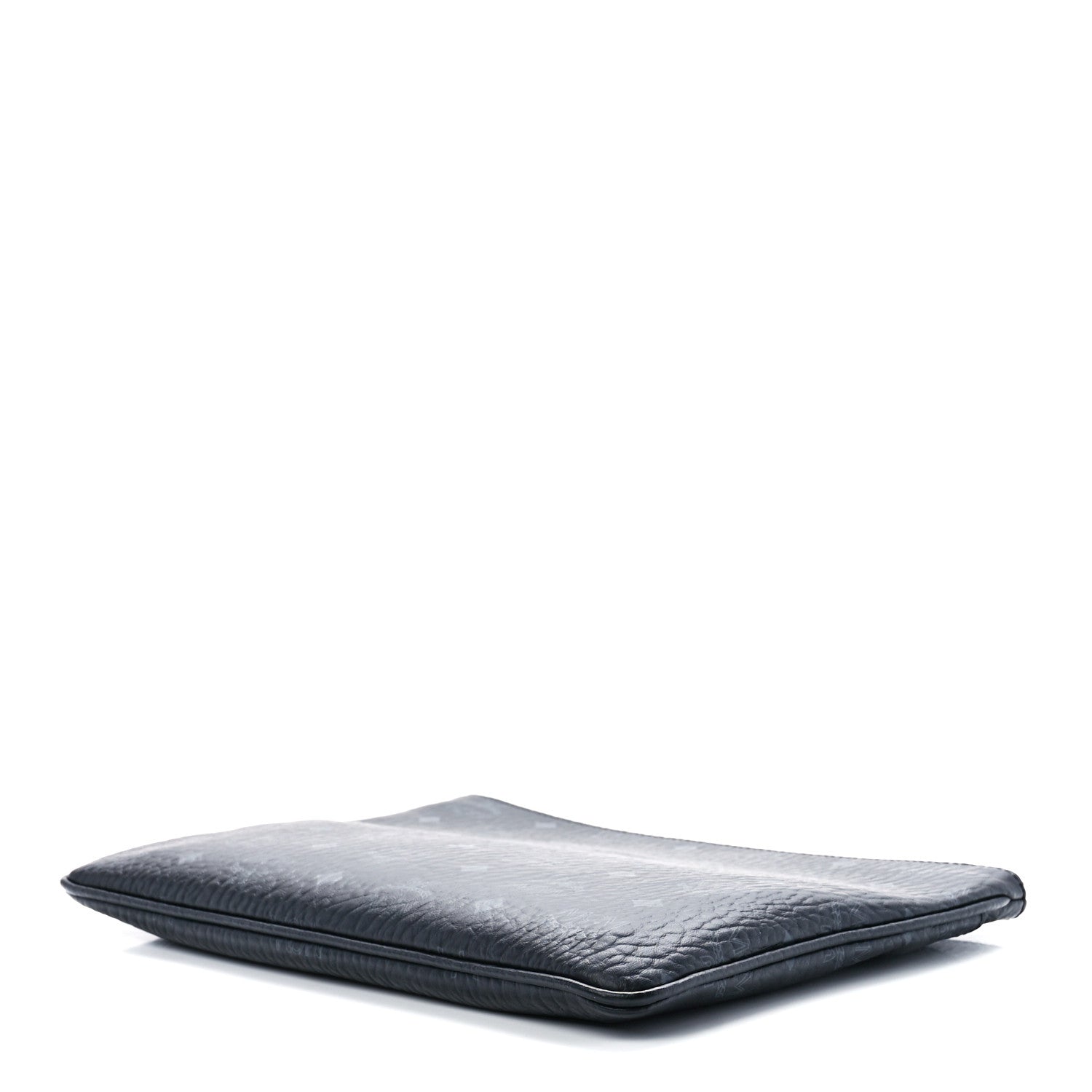 MCM Visetos Liz Shopper Tote Pouch Black 8 of 10