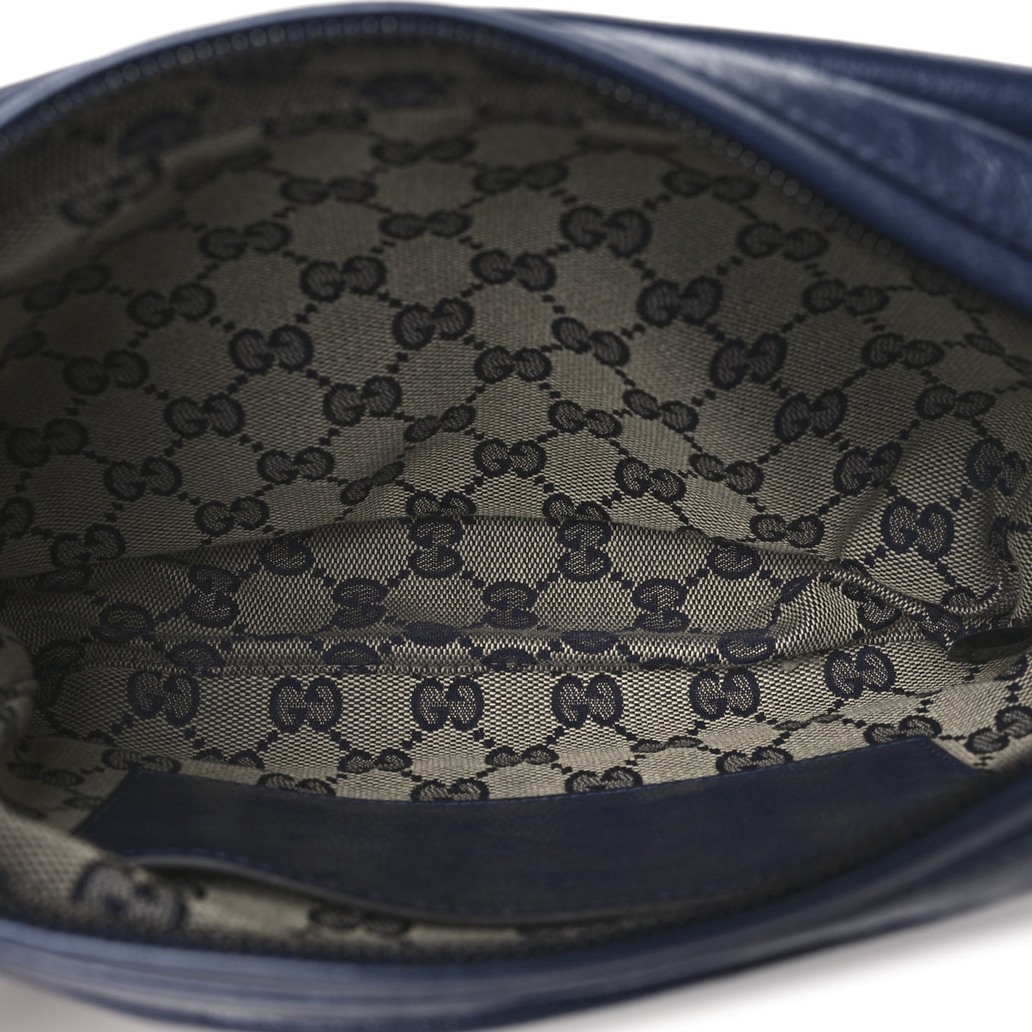Piuma Lux Energy Web Monochrome Double G Crossbody Bag Blue Agata
