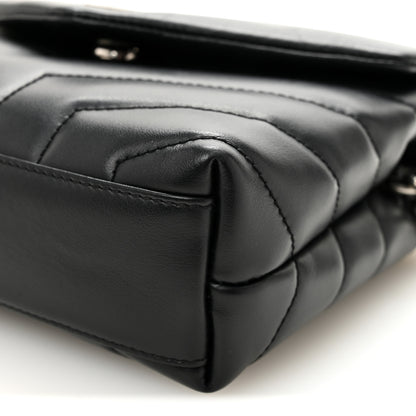 Saint Laurent Calfskin Y Quilted Monogram Toy Loulou Crossbody Bag Black 9 of 9