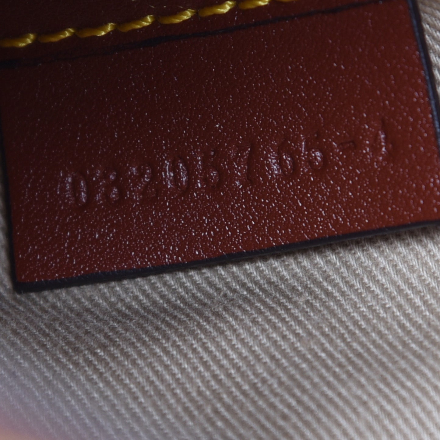 Calfskin Raffia Embroidered Small Darryl Crossbody Brown