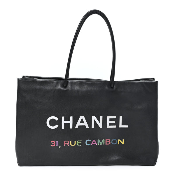 CHANEL ブラック ハンドバッグ 31 RUE CAMBON Chanel Calfskin Large Essential 31 Rue Cambon Tote Black 1918461