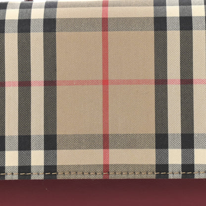 Burberry Calfskin Vintage Check Hayes Crossbody Parade Red 8 of 11