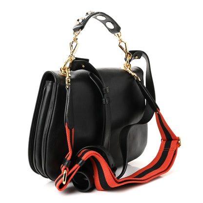 Gucci Roxy Calfskin Studded Medium Blondie Shoulder Flap Bag Black 3 of 10