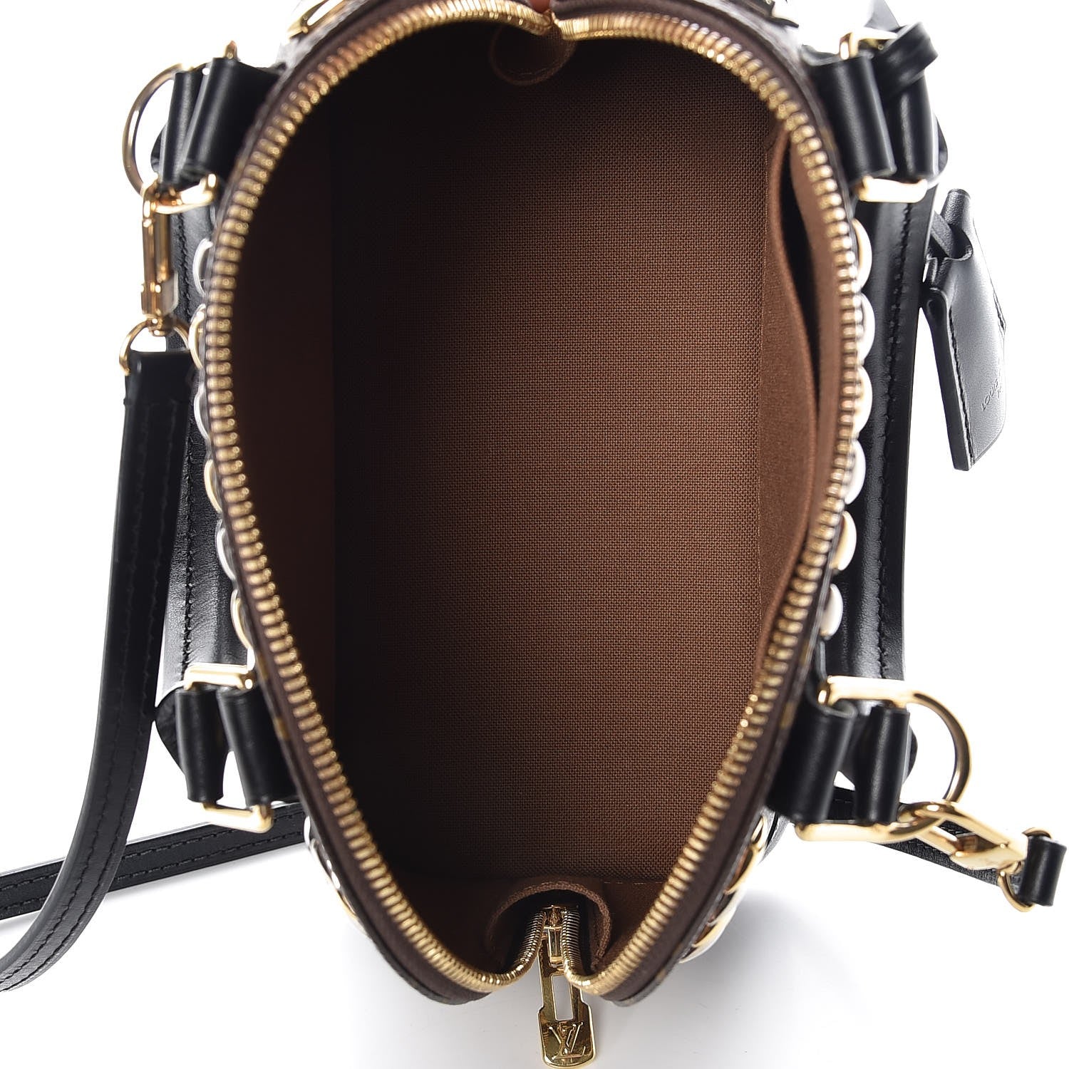 Louis Vuitton Monogram Macassar Studded Alma BB 5 of 7