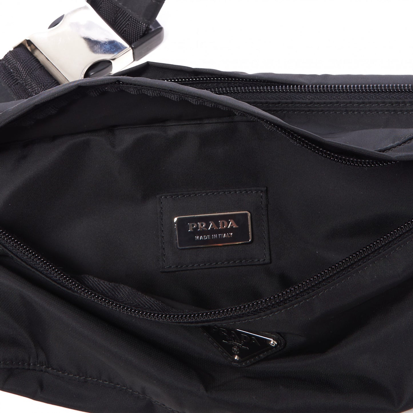 Tessuto Nylon Montagna Belt Bag Black
