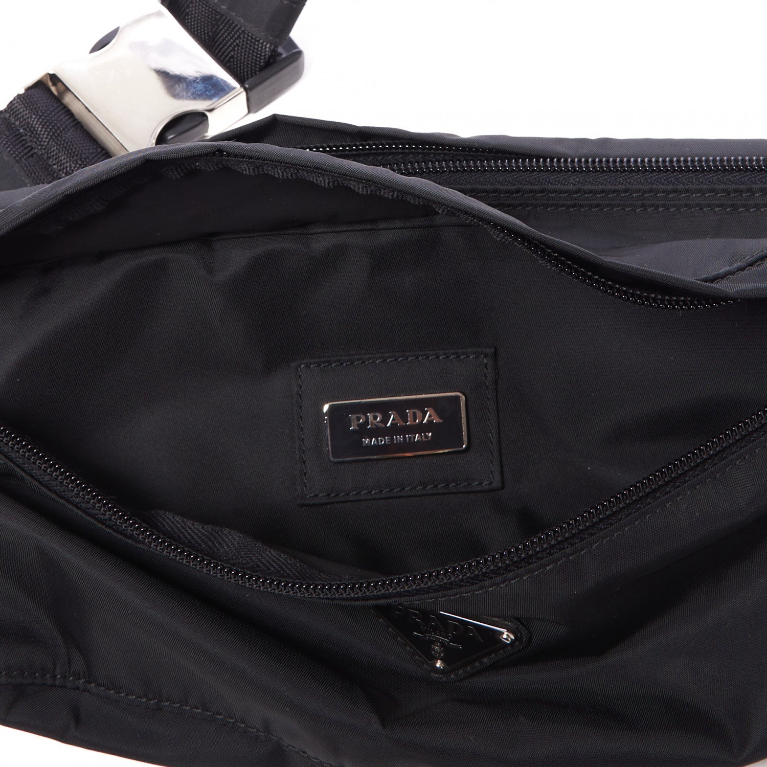 Prada Tessuto Nylon Montagna Belt Bag Black 8 of 9