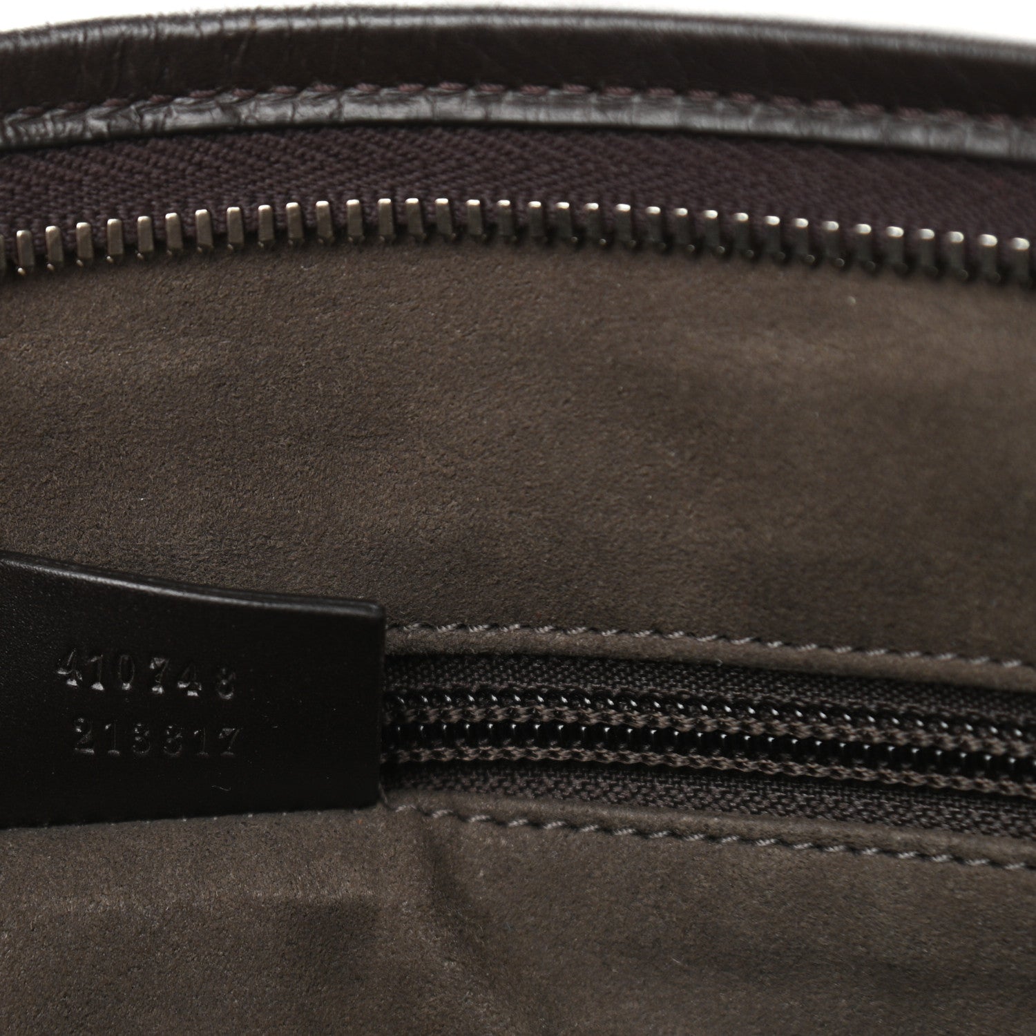 Gucci GG Supreme Monogram Medium Zippered Tote Dark Brown 7 of 10