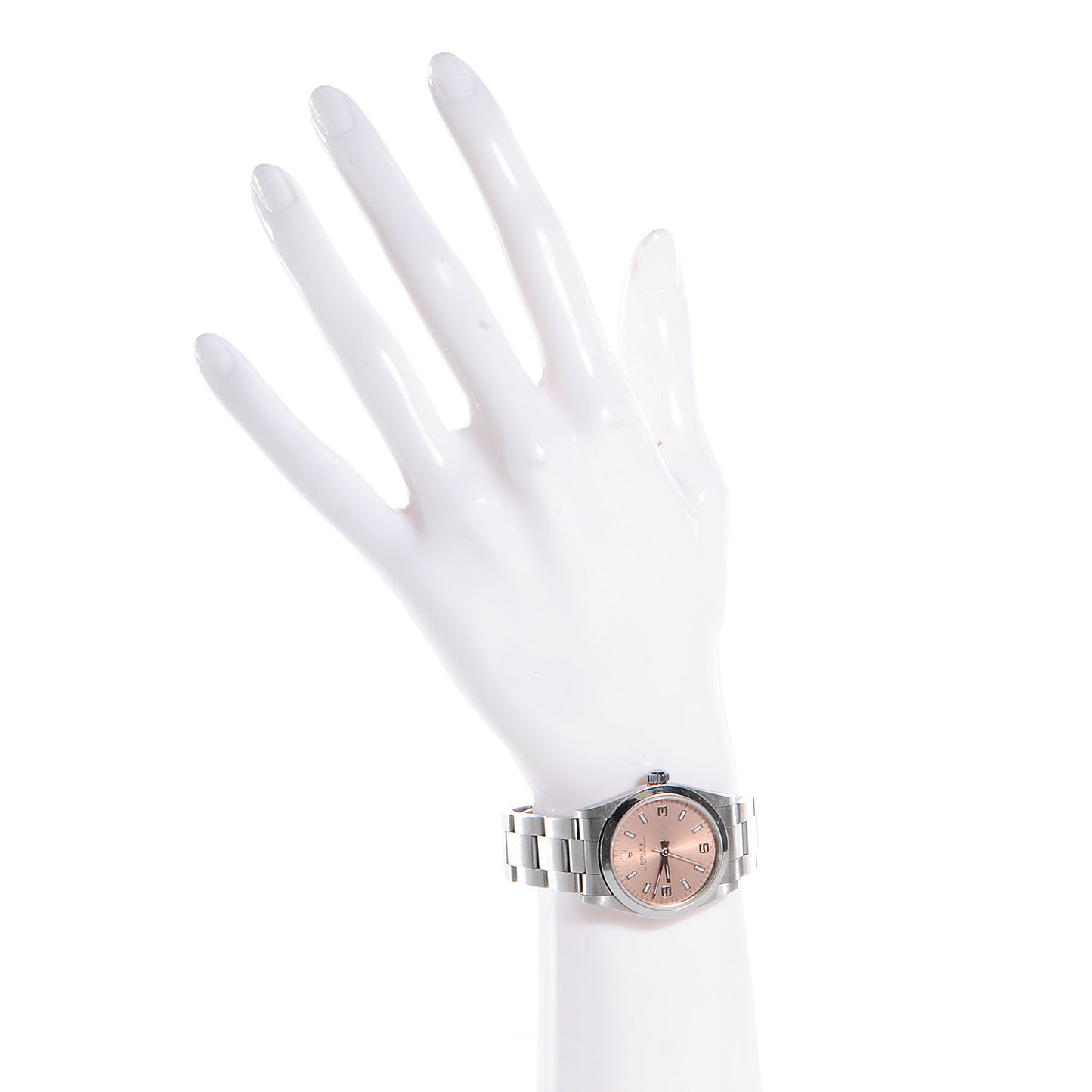 Stainless Steel 24mm Oyster Perpetual Watch Pink 67180