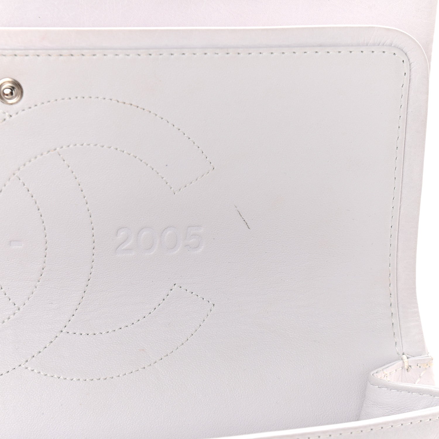 Chanel Aged Calfskin Quilted 50th Anniversary 2.55 Reissue 227 Flap White 12 of 14