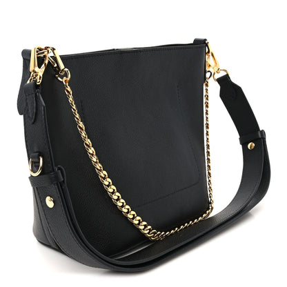 Louis Vuitton Calfskin Lock and Walk Bucket Black 2 of 9