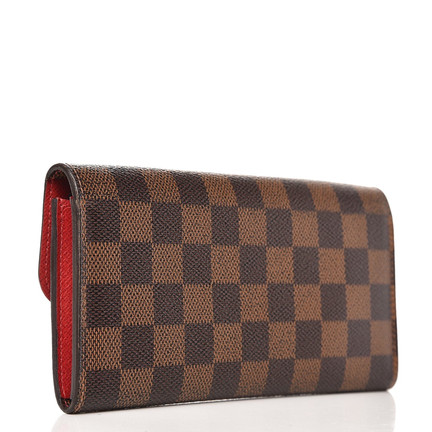 Damier Ebene Emilie Wallet Red