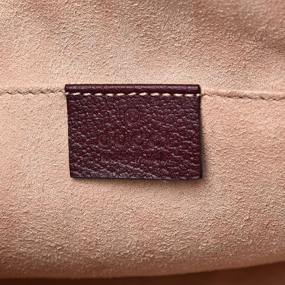 Gucci Textured Calfskin Web Small Ophidia Dome Shoulder Bag Vintage Bordeaux 6 of 10