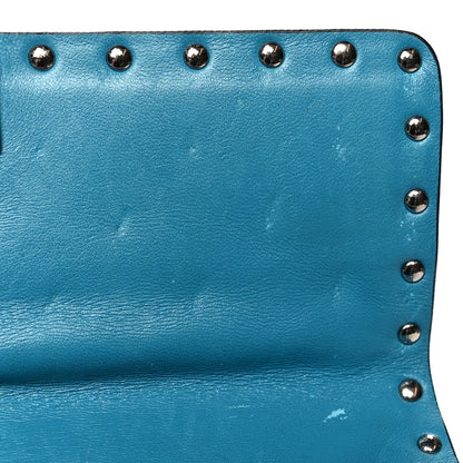 Valentino Garavani Lambskin Medium Free Rockstud Spike Shoulder Bag Cerulean 12 of 16