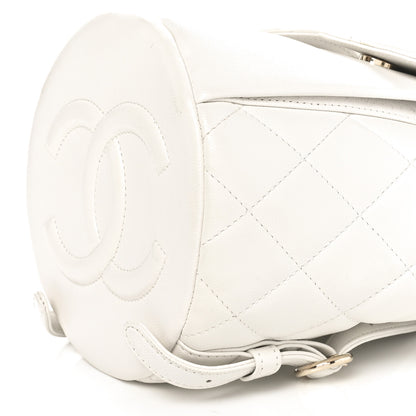 Chanel Caviar Quilted Pockets Backpack White 10 of 10