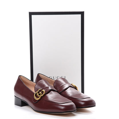 Gucci Malaga Kid Womens GG Marmont Loafers 42 Vintage Bordeaux 8 of 8