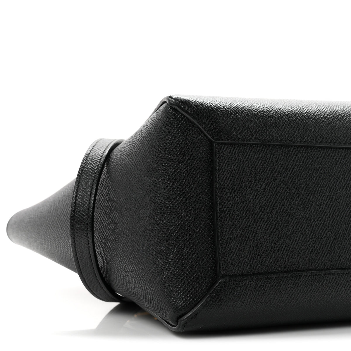 Grained Calfskin Micro Belt Bag Black