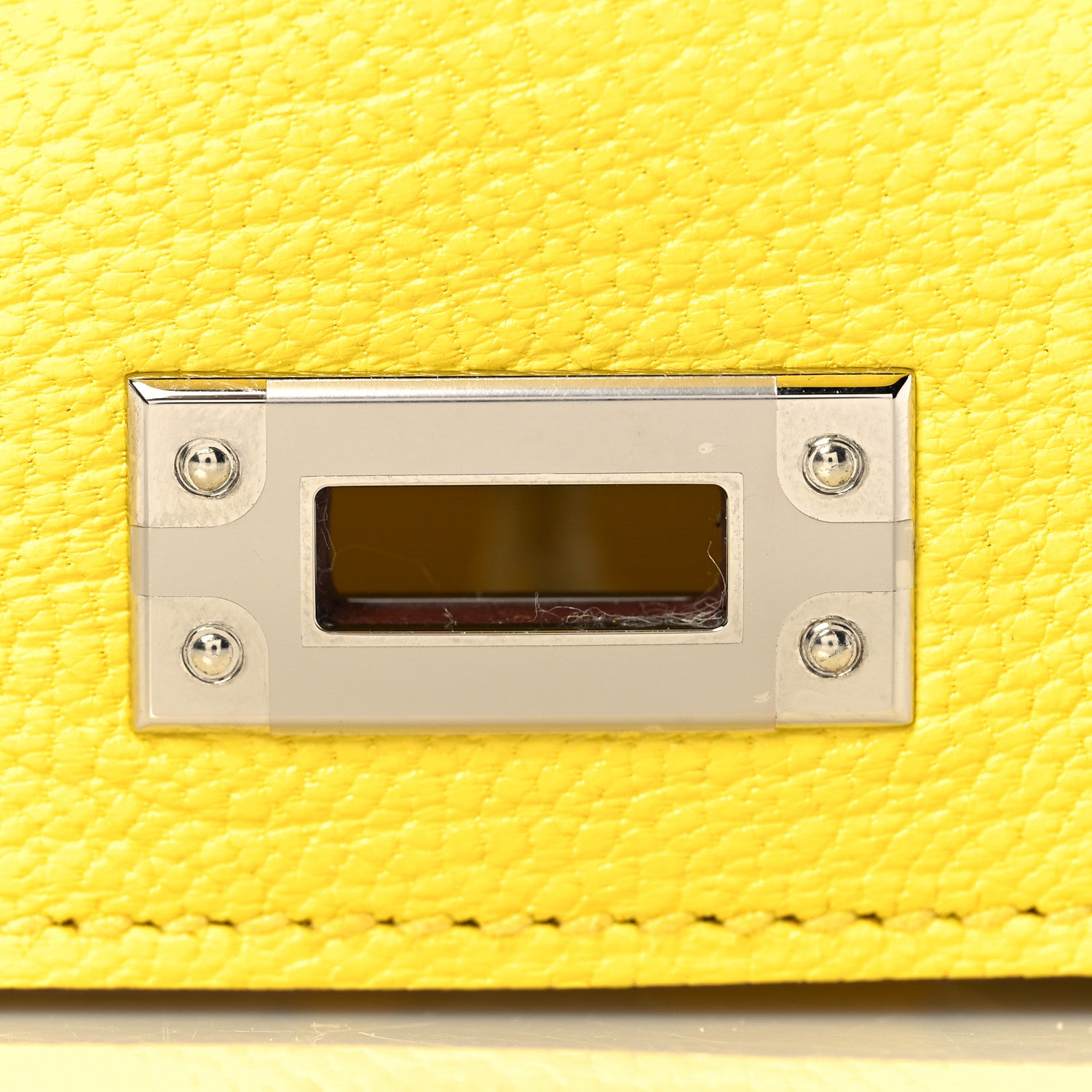 Hermes Chevre Mysore Mini Kelly Sellier 20 Jaune Citron 30 of 32
