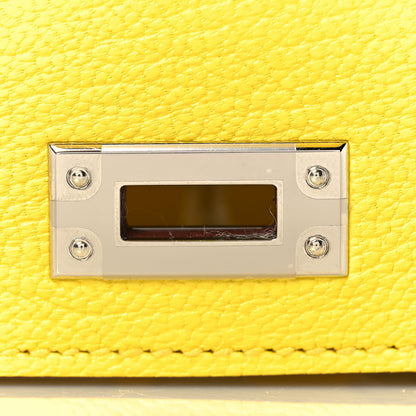 Hermes Chevre Mysore Mini Kelly Sellier 20 Jaune Citron 30 of 32