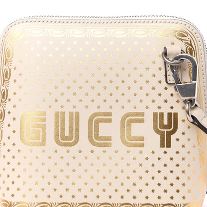 Gucci X SEGA Calfskin GUCCY Stars Mini Dome Shoulder Bag Mystic White Gold 11 of 11
