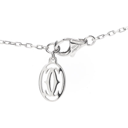 Cartier 18K White Gold Diamond Legers 3 Heart Motif Necklace 4 of 5
