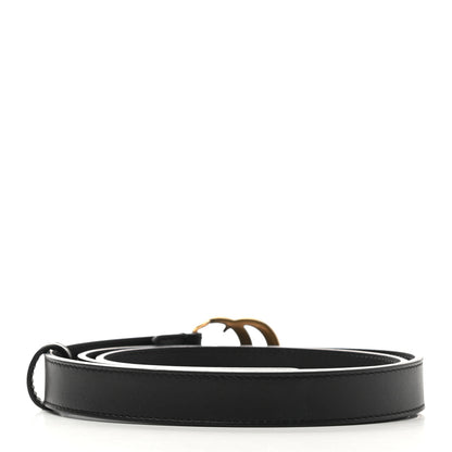 Gucci Calfskin Double G 20mm Belt 85 34 Black 2 of 5
