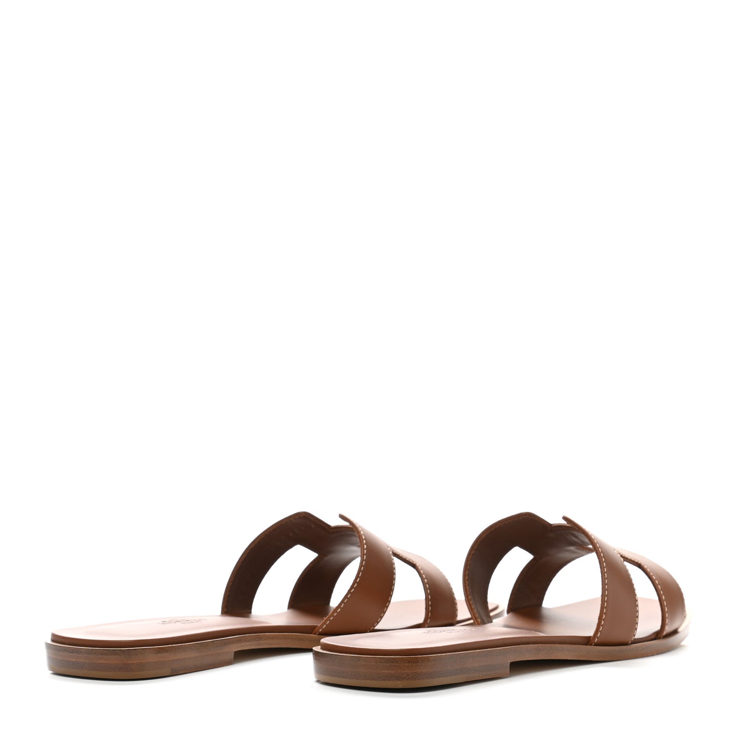Box Calfskin Oran Sandals 38 Gold