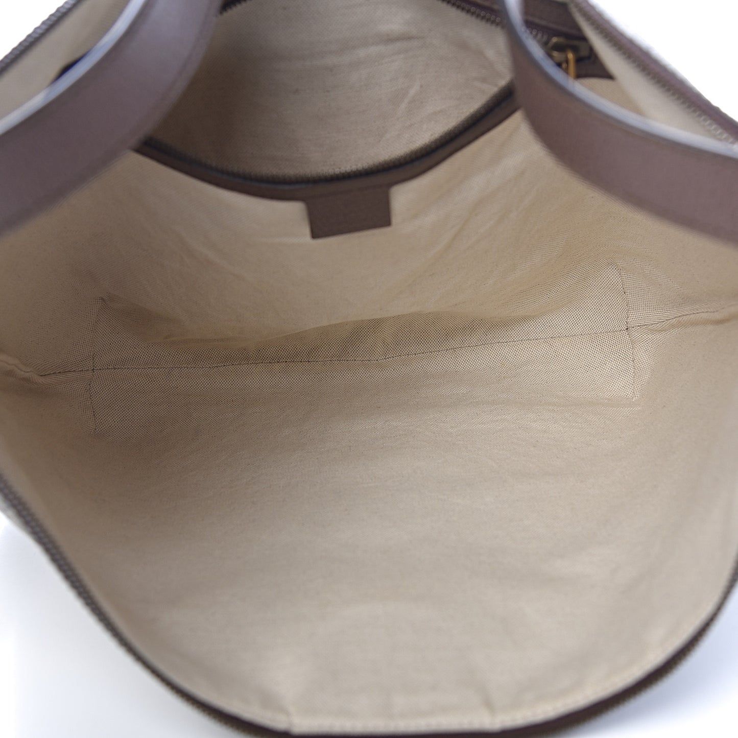 GG Supreme Monogram Web Ophidia Half Moon Hobo Brown