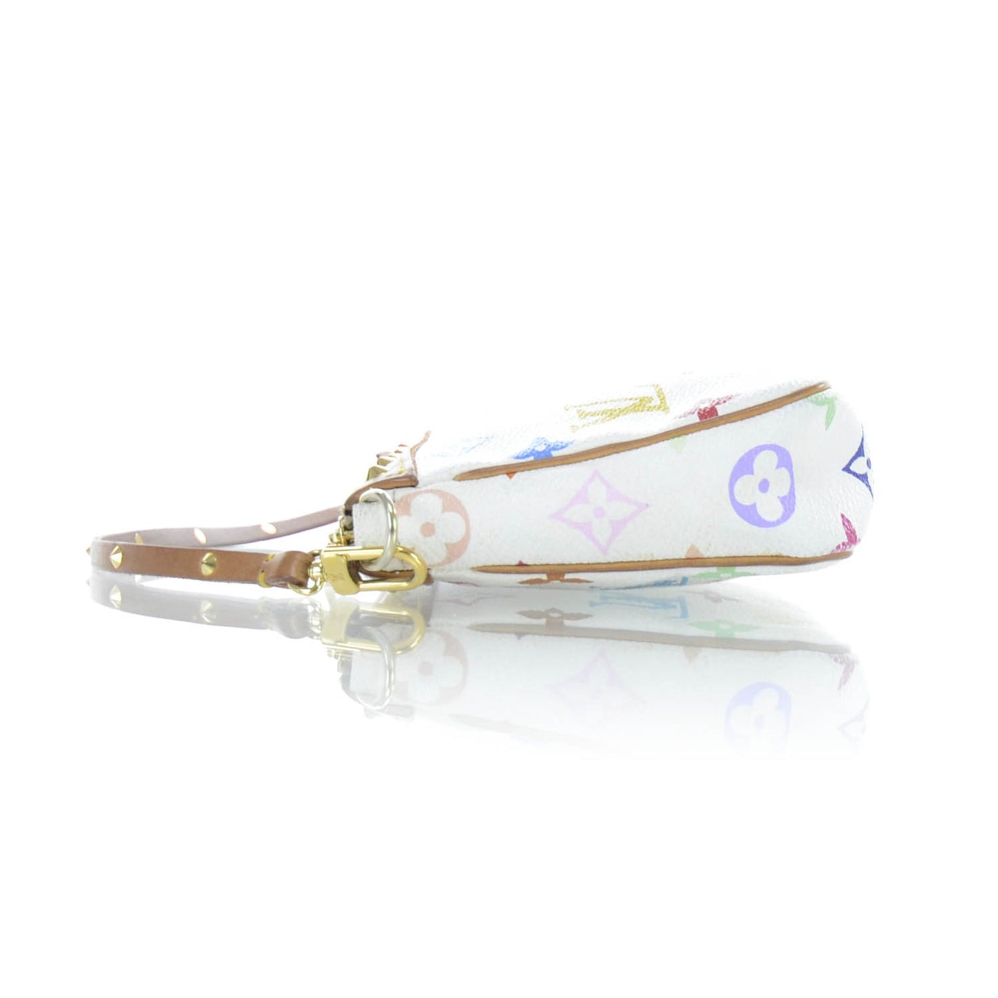 Monogram Multicolor Pochette Accessories White