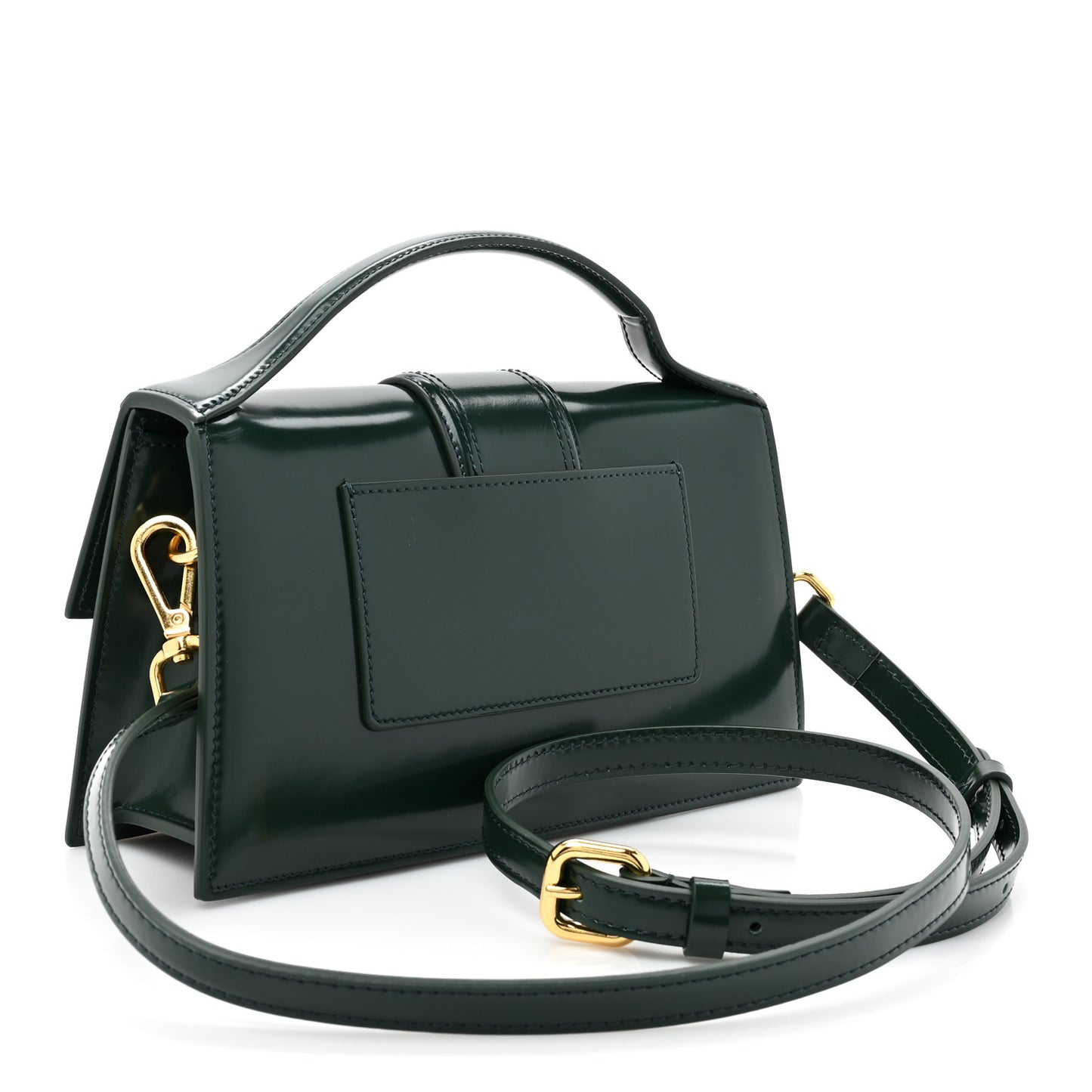 Glazed Calfskin Le Grand Bambino Dark Green