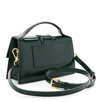 Jacquemus Glazed Calfskin Le Grand Bambino Dark Green 3 of 10