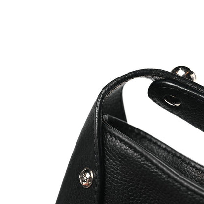 Chanel Caviar Stitched Pocket In The City Hobo Black 12 of 14