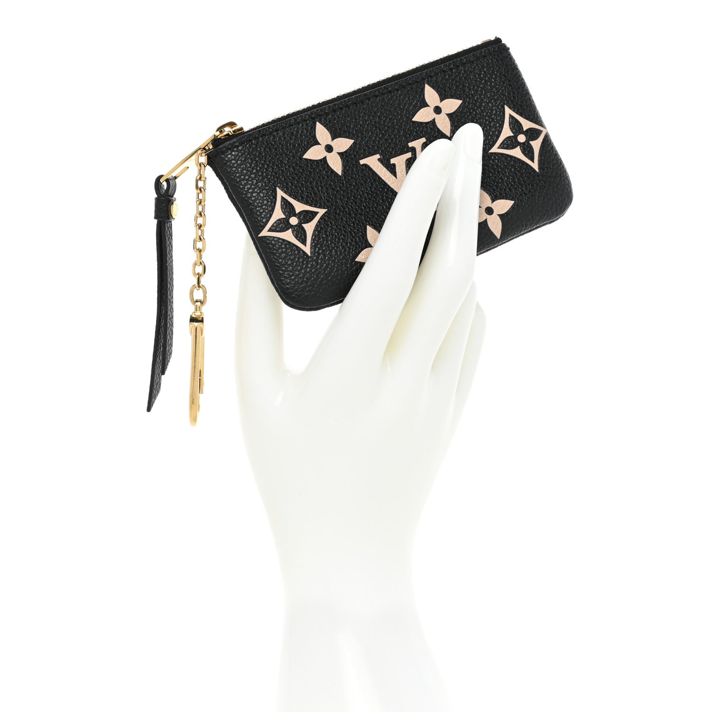 Empreinte Monogram Giant Key Pouch Black Beige