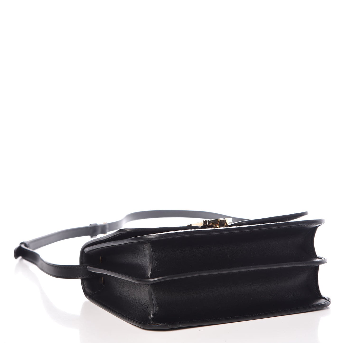 Calfskin Monogram Embossed Small TB Bag Black