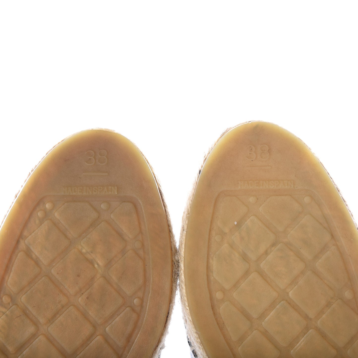 Lambskin CC Espadrilles 38 Black