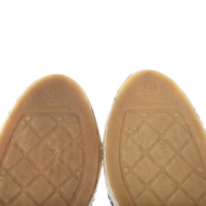 Chanel Lambskin CC Espadrilles 38 Black 9 of 10