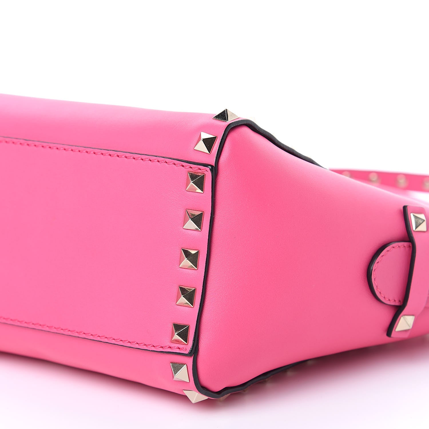 Valentino Garavani Vitello Mini Rockstud Double Handle Tote Peony 10 of 10